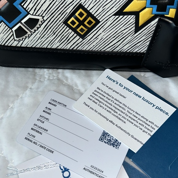 Rare limited edition Louis Vuitton Epi azteque Alma BB - Picture 15 of 16